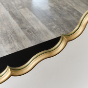 Gold Scalloped Frame Round Wall Mirror - 80cm x 80cm