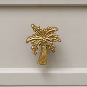 Antique Gold Palm Tree Drawer Knob