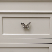 Silver Butterfly Drawer Knob