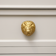 Gold Lion Drawer Knob