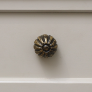 Rustic Round Scalloped Drawer Knob