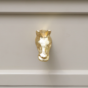Shiny Gold Horse Drawer Knob