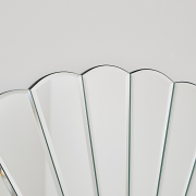 Frameless Arched Art Deco Wall Mirror 88cm x 45cm