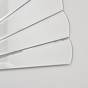Frameless Arched Art Deco Wall Mirror 88cm x 45cm