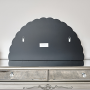 Frameless Arched Art Deco Wall Mirror 88cm x 45cm