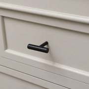 Matte Black Metal Hammered Drawer Bar Pull Handle 5.5cm