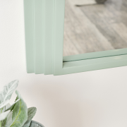 Large Green Arched Wall Mirror - 90cm x 75cm