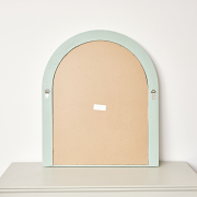 Large Green Arched Wall Mirror - 90cm x 75cm