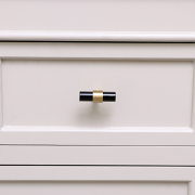 Gold & Black Acrylic T-Bar Shaped Drawer Handle