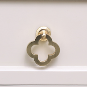 Brushed Gold Clover Drop Pull Handle