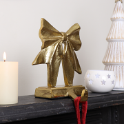 Gold Bow Christmas Stocking Hook