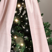 Extra Large Blush Pink Velvet Christmas Bow - 70cm x 140cm