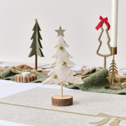 Green Felt Standing Tree Decoration - 25cm