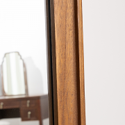 Natural Wood Wavy Edge Full Length Wall & Leaner Mirror - 47cm x 142cm