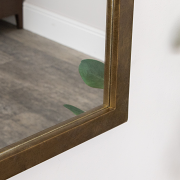 Bronze Framed Arched Wall Mirror - 60cm x 80cm