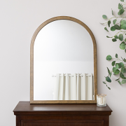 Bronze Framed Arched Wall Mirror - 60cm x 80cm
