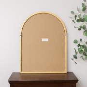 Bronze Framed Arched Wall Mirror - 60cm x 80cm