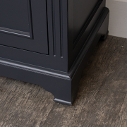 Slimline Two Door Shoe Cabinet With 3 Shelves - Daventry Navy Black Range