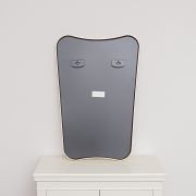 Gold Asymmetrical Metal Framed Wall Mirror - 54cm x 80cm