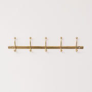 Antique Gold Metal Wall Hook Rail - 49cm