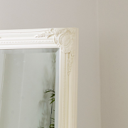 Tall Ornate White Mirror 47cm x 142cm