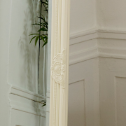 Tall Ornate White Mirror 47cm x 142cm