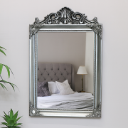 Antique Silver Wall Mirror 36cm x 55cm