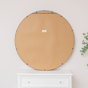 Extra Large Round Gold Wall Mirror 120cm x 120cm