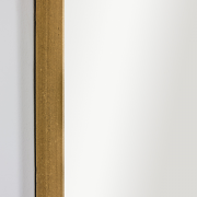 Large Framed Gold Arched Mirror 100cm x 60cm