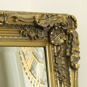 Large Ornate Gold Wall / Leaner Mirror 78cm x 58cm