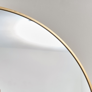 Large Round Gold Framed Wall Mirror 80cm x 80cm