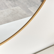 Large Round Gold Framed Wall Mirror 80cm x 80cm
