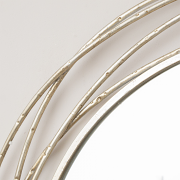 Large Round Silver Swirl Mirror 92cm x 92cm