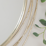 Large Round Silver Swirl Mirror 92cm x 92cm