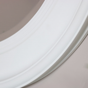 Large Round Vintage White Wall Mirror 80cm x 80cm