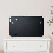 Rectangle Pink Glass Art Deco Wall Mirror 60cm x 100cm