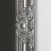 Tall Silver Mirror with Bevelled Glass 47cm x 142cm