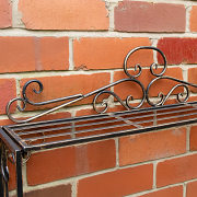 Black & Gold Metal Three Tier Plant Theatre Stand