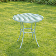 Sage Green Round Garden Side Table - 50cm