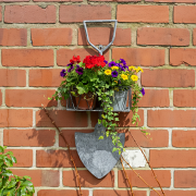 Rustic Shovel Style Metal Hanging Planter Pot