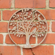 Textured Stone Tree Detail Garden Wall Art - 30cm
