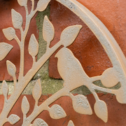 Textured Stone Tree Detail Garden Wall Art - 30cm