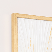 Extra Large Gold Ginkgo Textured Wall Art - 55cm x 80cm