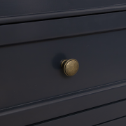 Large Navy Black Wooden Sideboard Cabinet - Daventry Navy Black Range