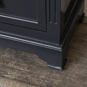 Large Navy Black Wooden Sideboard Cabinet - Daventry Navy Black Range