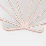 Large Pink Shell Shaped Wall Mounted Mirror - 60cm x 60cm