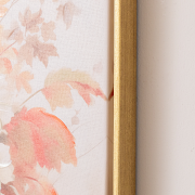 Large Red Floral Autumn Framed Wall Print - 50cm x 40cm