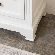Large White Wooden Sideboard Cabinet - Daventry White Range