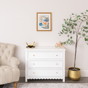 Multicoloured Teacup Wall Art with A Vintage Gold Frame - 40cm x 50cm