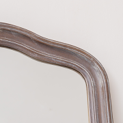Slim Arched Washed Wooden Framed Leaner Mirror - 50cm x 140cm